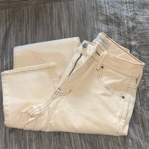 Pacsun Cream Stretch Mom Jeans | Size: 23